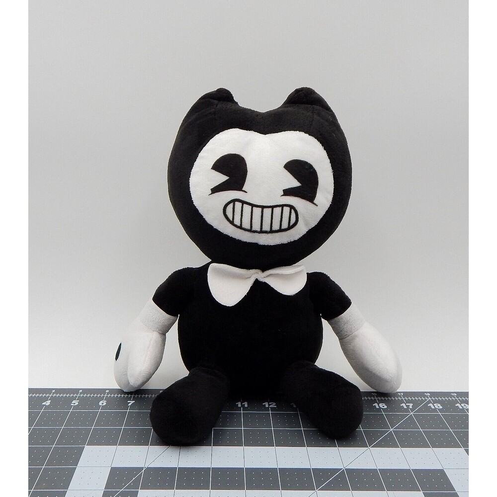 Bendy and the Ink Machine Plush Joey Drew Studios Black White Bowtie Stuffed Toy